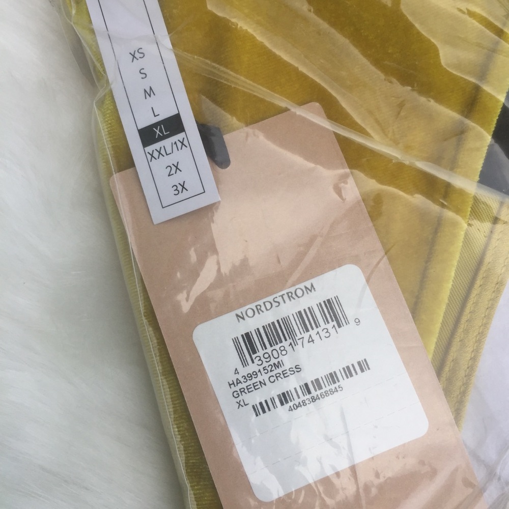 Halogen Yellow Velvet Camisole Tank Top - Picture 5 of 6